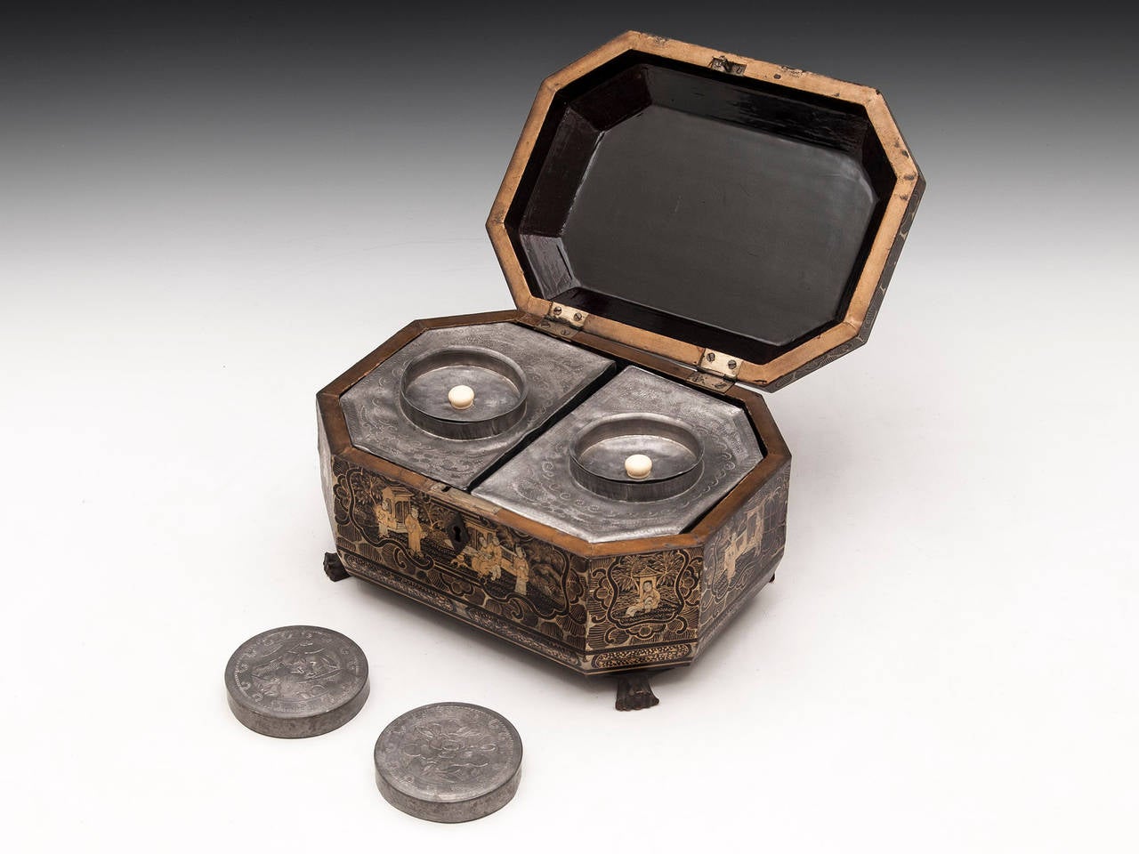 antique chinese tea caddy