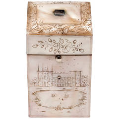 Antique Mother of Pearl Necessaire