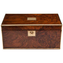 Antique Writing Box with Top Secret Document Drawer