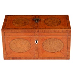 Antique Satinwood Tea Chest