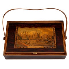 Antique Tunbridge Ware Sewing Box 