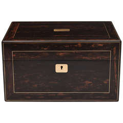 Antique Coromandel Jewellery Box