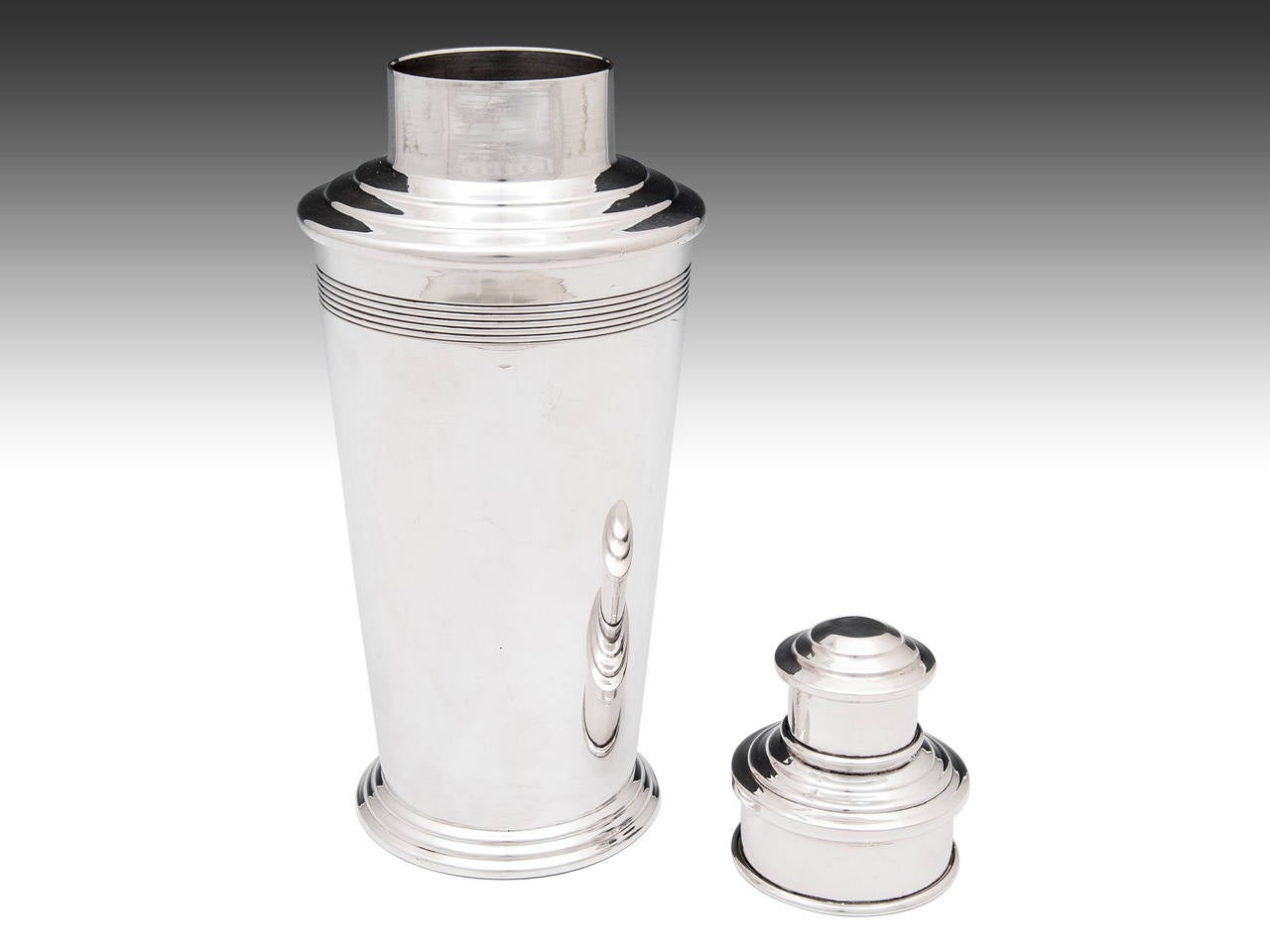 British Art Deco Cocktail Shaker