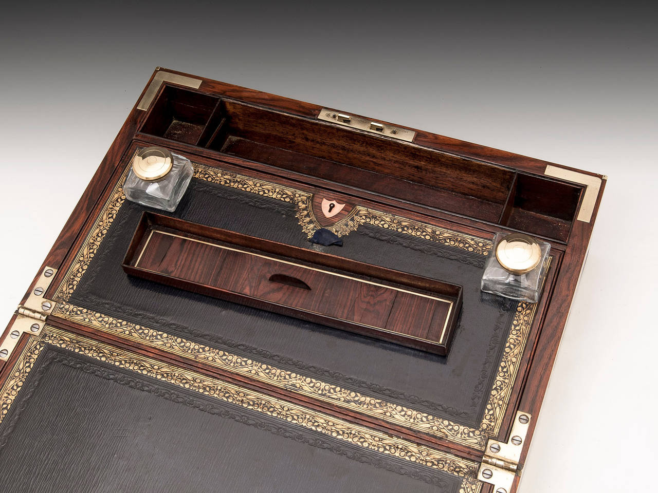 Antique Kingwood Writing Box 1