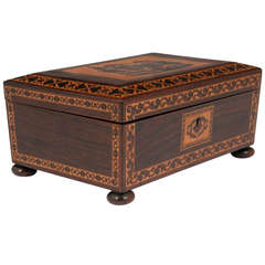 Antique Tunbridge Ware Sewing Box