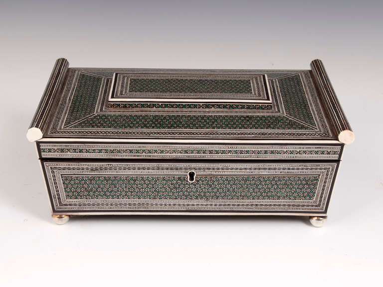 Indian Sadeli Sewing Box For Sale