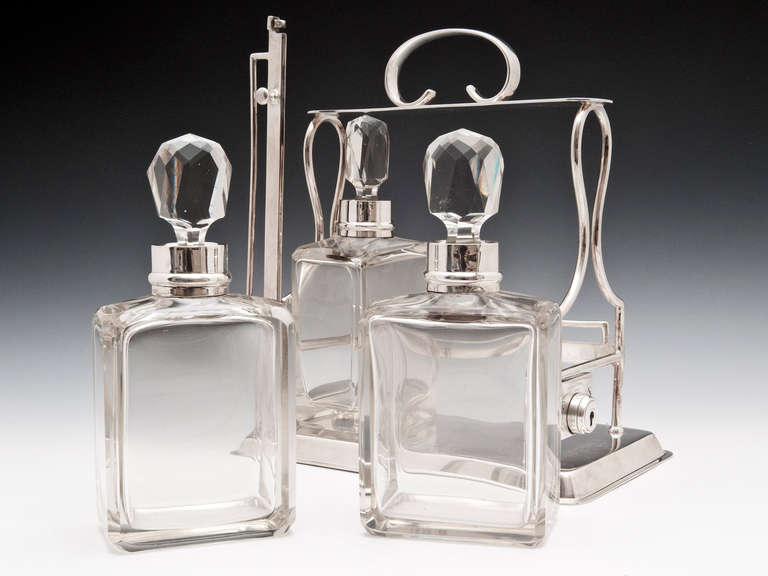 Glass Silver Tantalus by Hukin & Heath