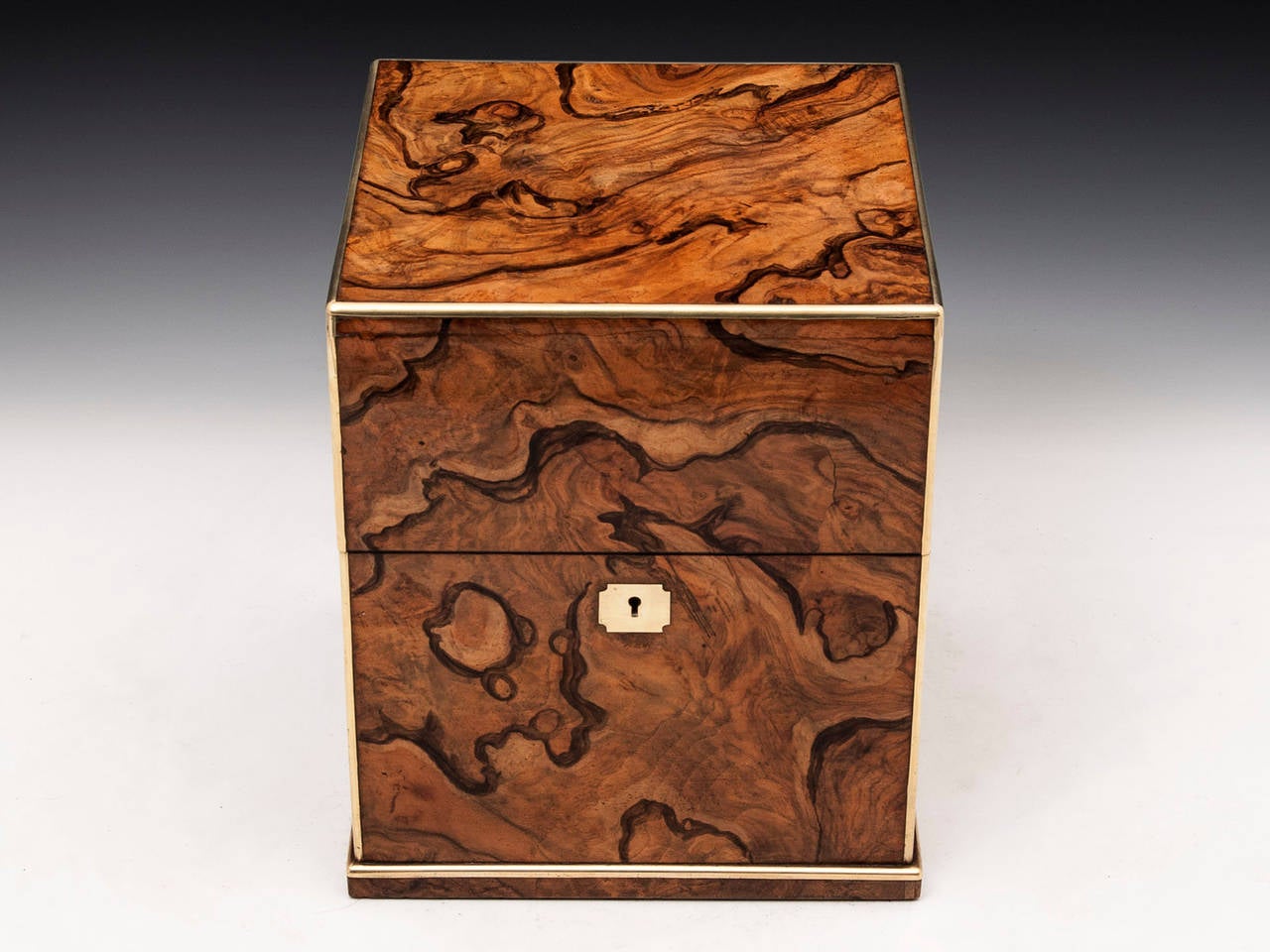 Antique Walnut Decanter Box