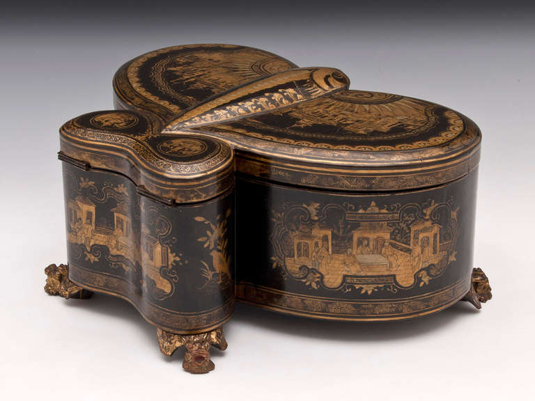 Chinese Butterfly Tea Caddy 1