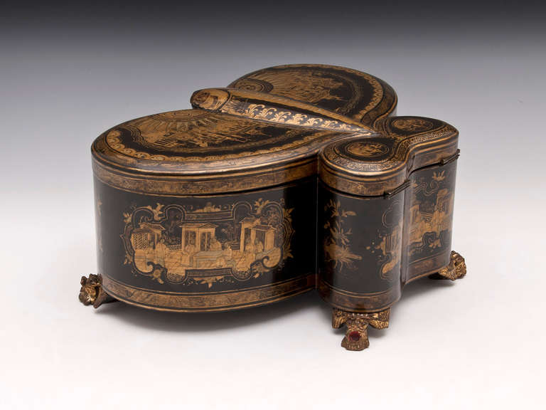 Chinese Butterfly Tea Caddy 2