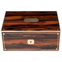 Antique Calamander Jewellery Box 