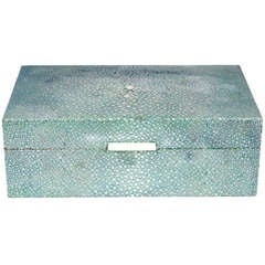 Art Deco Shagreen Cigarette Box 