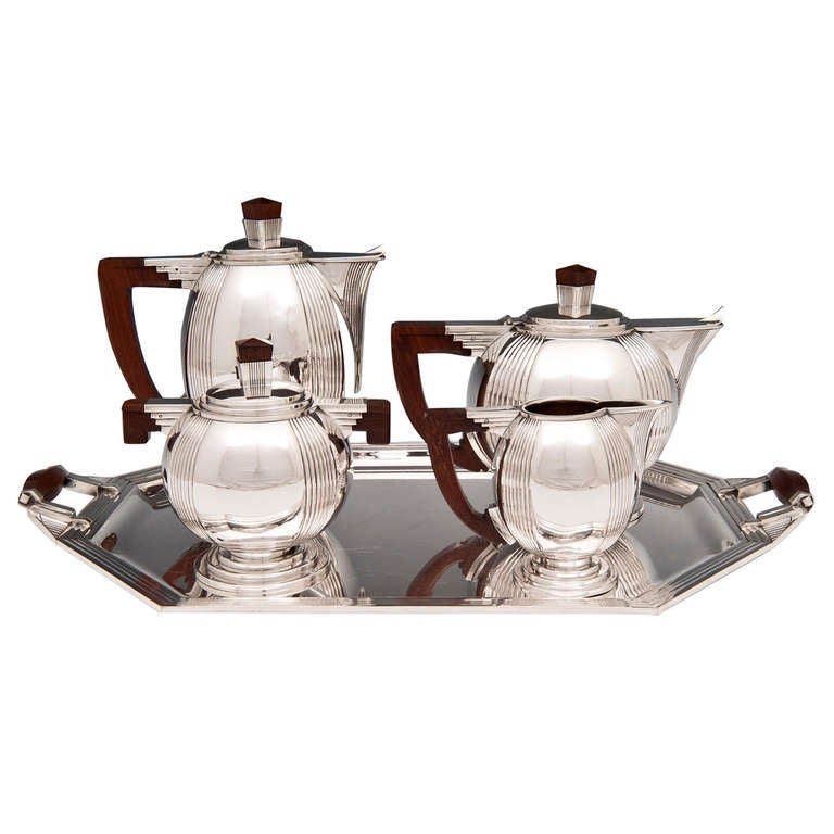 Art Deco Silver Plated Tea Set