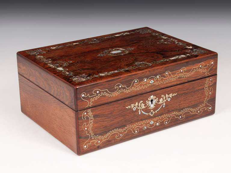 British Antique Jewellery Box