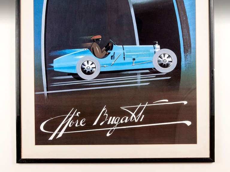 Bugatti Poster In Good Condition In Northampton, United Kingdom