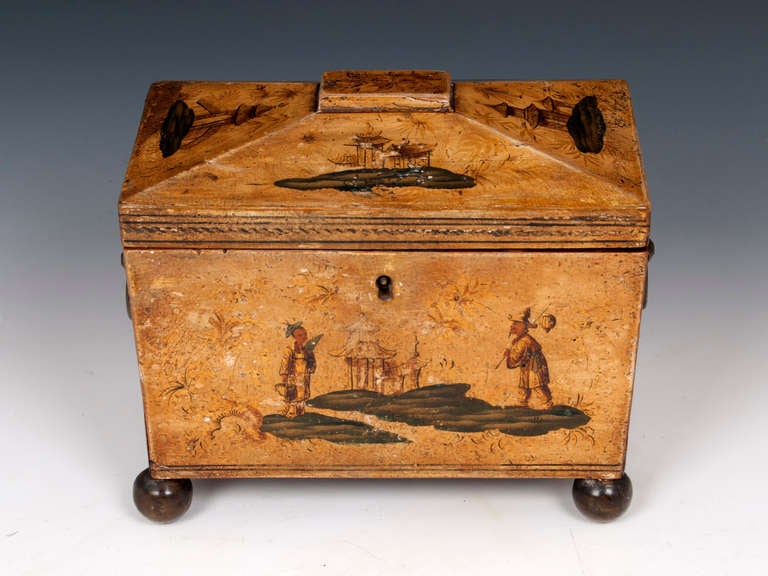 Japanned Tea Caddy
