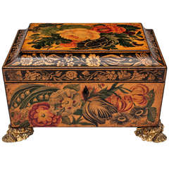 Penwork Sewing Box