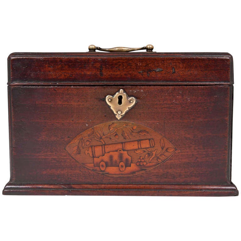 Mahogany Tea Chest at 1stdibs