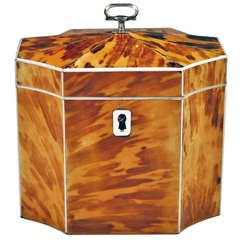 Tortoiseshell & Ivory Tea Caddy