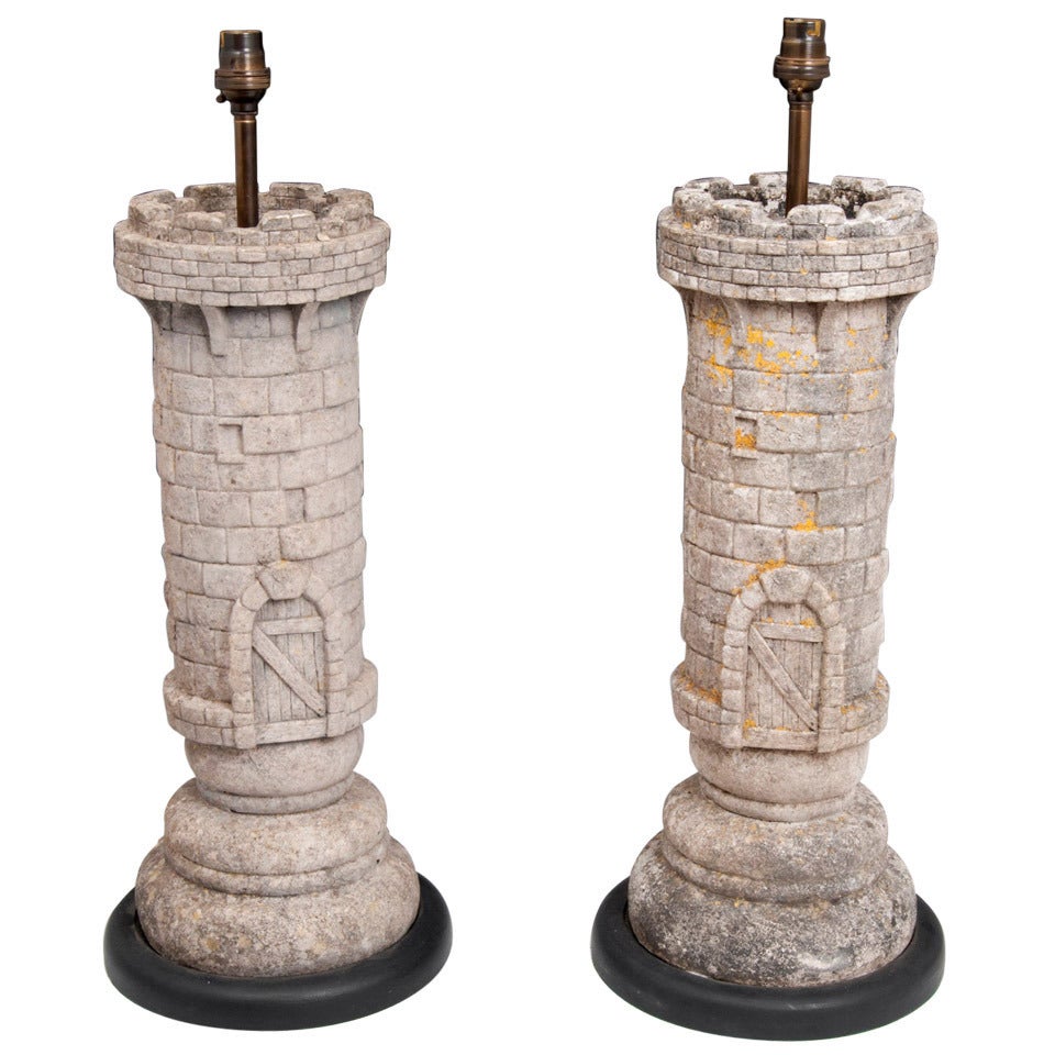 Rook Chess Piece Lamps For Sale