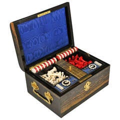 Antique Antiques Games Box
