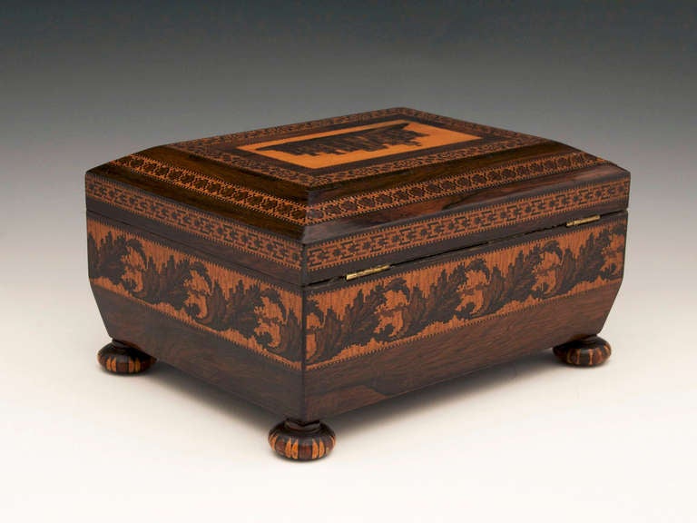 19th Century Tunbridge Sewing Box