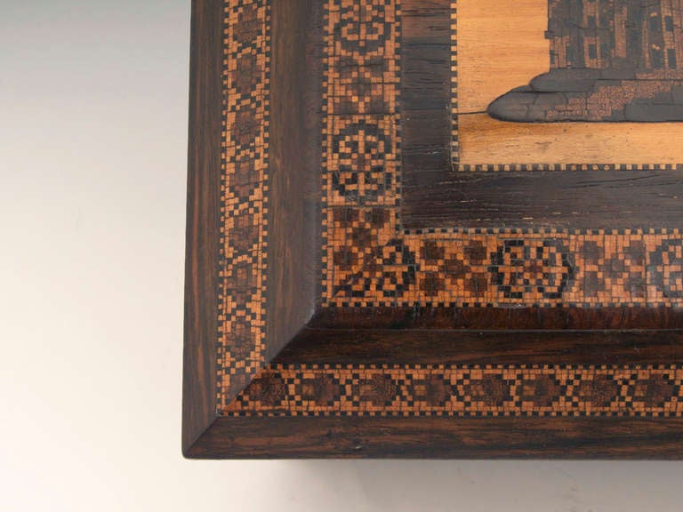 Wood Tunbridge Sewing Box