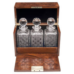 Antique Walnut Decanter Box