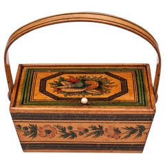 Early Tunbridge Sewing Basket