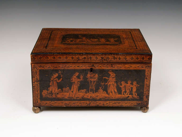 Penwork Sewing Box