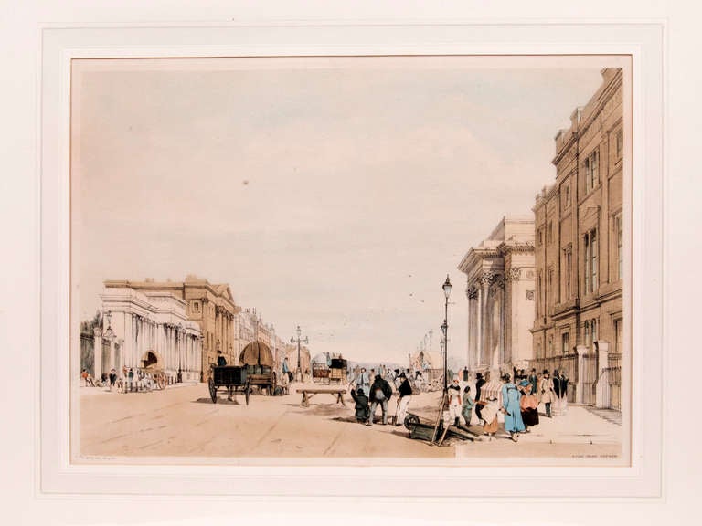 Lithograph of Hyde Park In Excellent Condition For Sale In Northampton, United Kingdom
