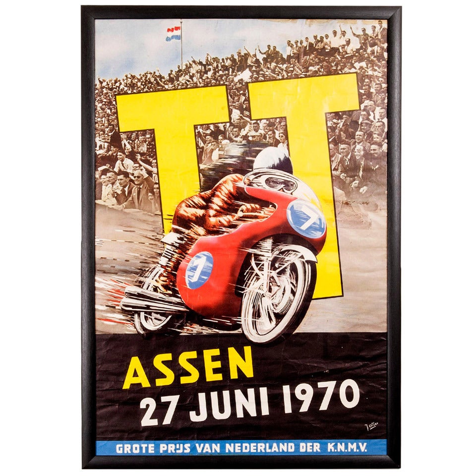 Dutch TT Original Advertising Poster For Sale