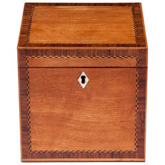 Georgian Satinwood Tea Caddy