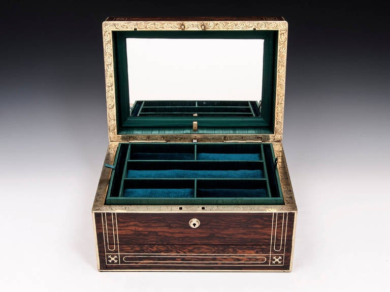 19th Century Antique Jewelry Box