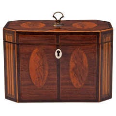 Antique Padauk Tea Caddy