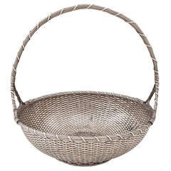 Silver Weave Basket