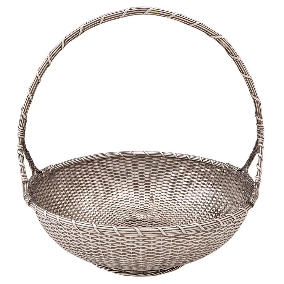 Silver Weave Basket