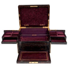 Antique Betjemann Coromandel Jewellery Box