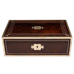 Antique Rosewood Writing Box