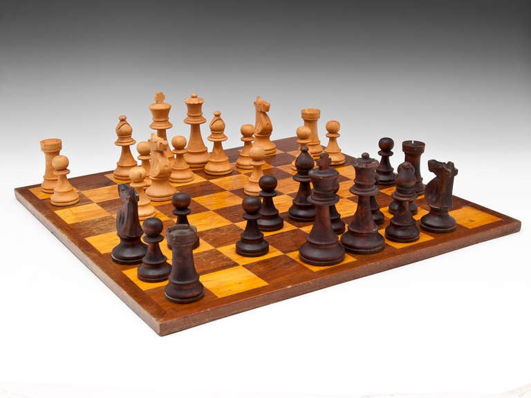 Wood Vintage Chess Set