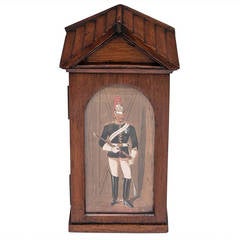 Antique Royal Horse Guard Cigar Sentry Box