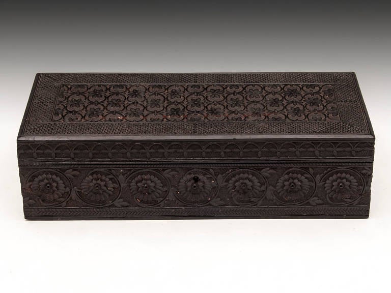 Indian Ceylon Ebony Glove Box