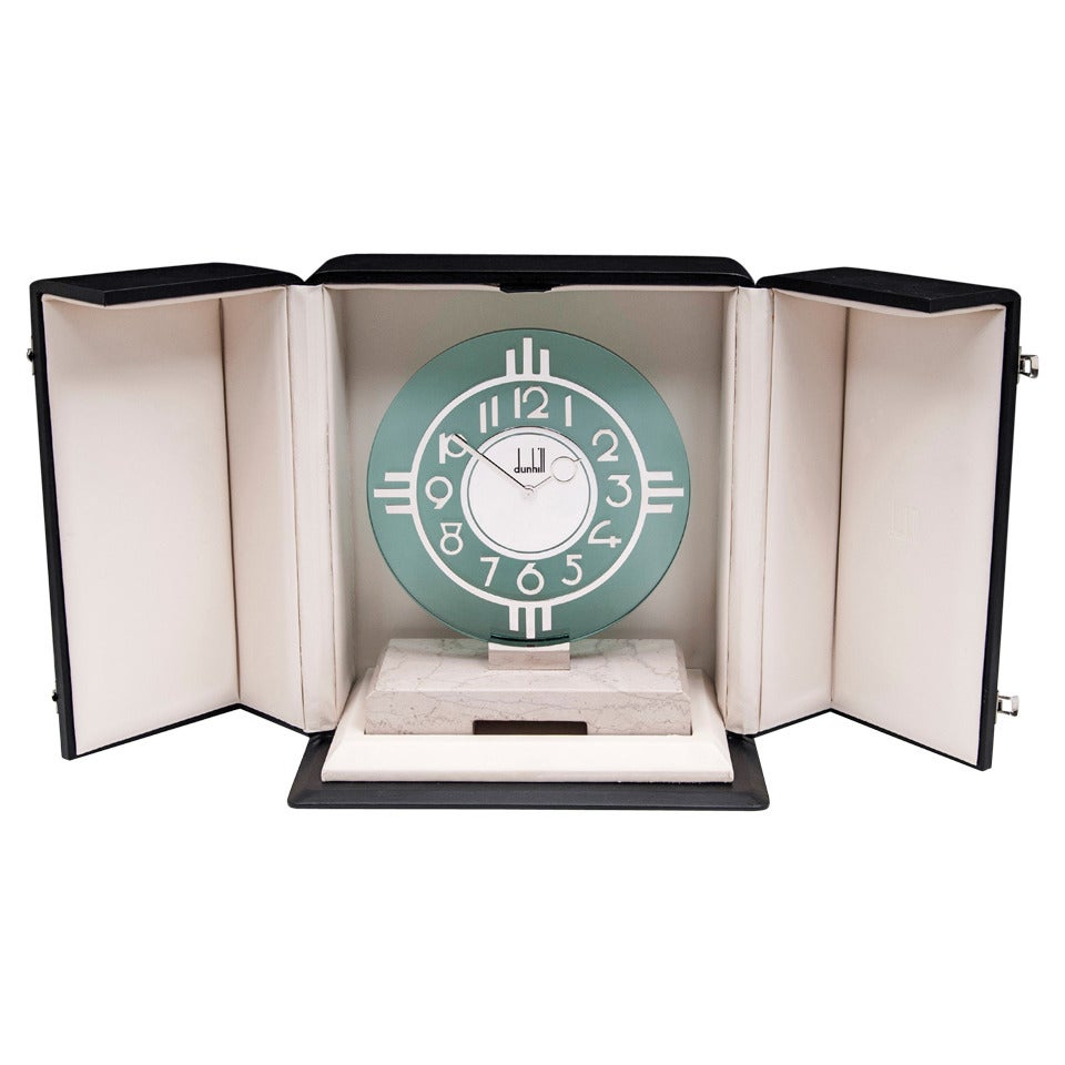 20th Century Alfred Dunhill Mantel Clock For Sale