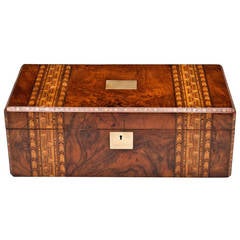 Writing Box with Inlaid Mosaic Design, circa 1875