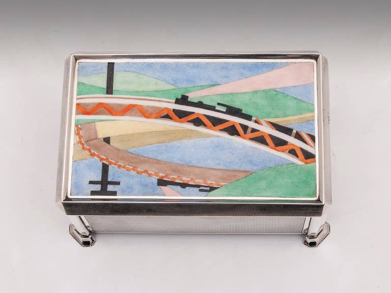 Art Deco Enameled Box