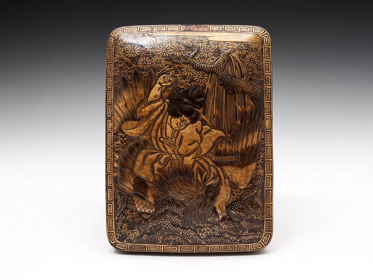 19th Century Japanese Tortoiseshell Lacquer Box