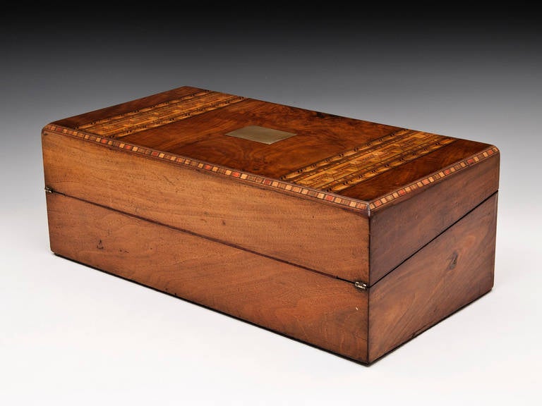 Writing Box with Inlaid Mosaic Design, circa 1875 1