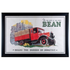 1930s Original Bean 25 CWT Advertising Poster