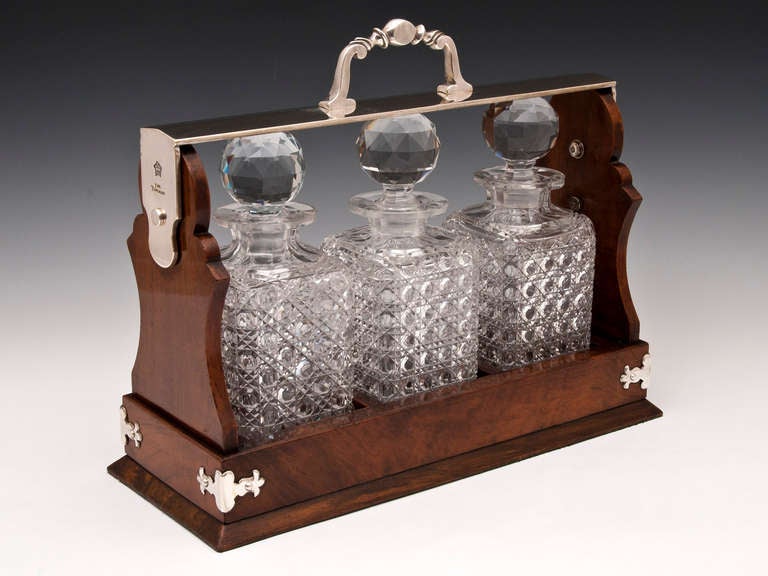 British Walnut Betjeman Tantalus