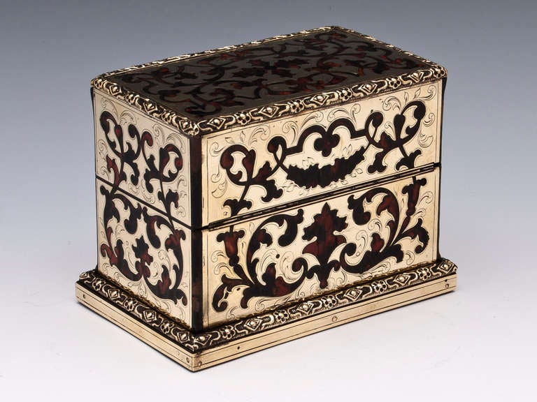 19th Century Boulle Perfume Box
